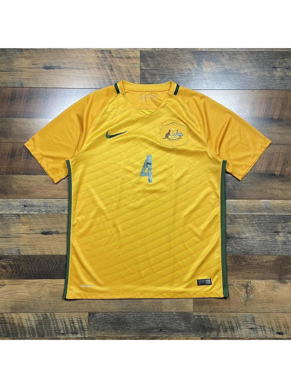 Australia National Team 2016-17 Tim Cahill Nike Soccer Jersey Size Large